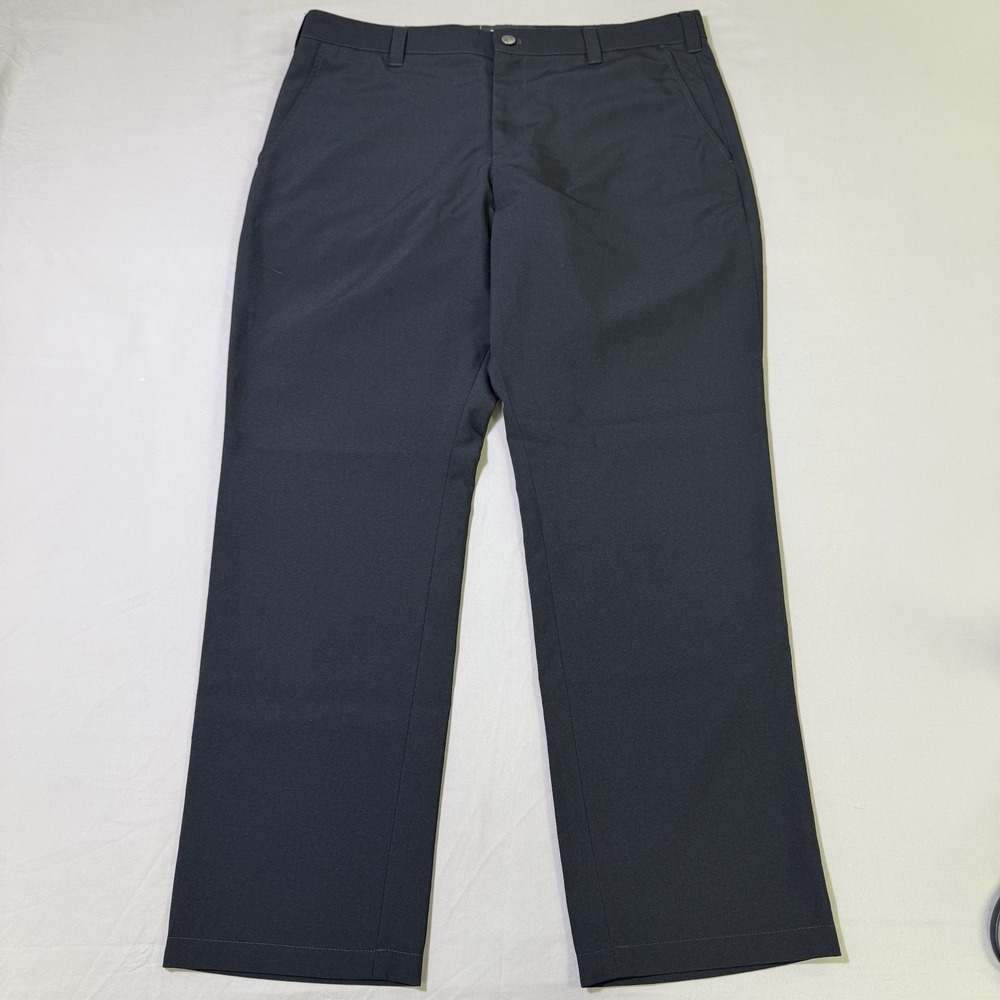 Bluffworks Pants Mens 37x32 Black Original‎ Performance Casual Polyester Relaxed
